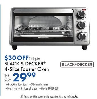 Boscov's Black & decker 4-slice toaster oven offer