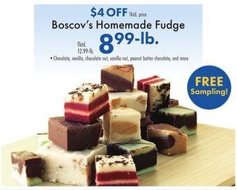 Boscov's Boscov's homemade fudge offer