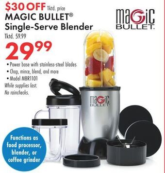 Boscov's Magic bullet single-serve blender offer