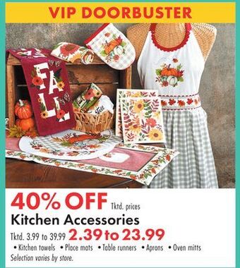 Boscov's Kitchen accessories offer