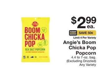 Fairway Store Market Angie's boom chicka pop popcorn offer