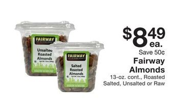 Fairway Store Market Fairway almonds offer