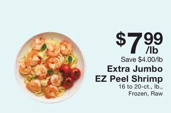 Fairway Store Market Extra jumbo ez peel shrimp offer
