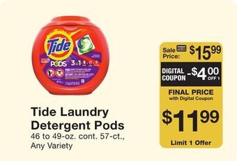 Fairway Store Market Tide laundry detergent pods offer