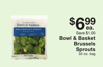 Fairway Store Market Bowl & basket brussels sprouts offer