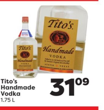 Weis Markets Tito's handmade vodka offer