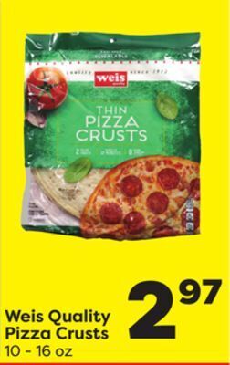 Weis Markets Weis quality pizza crusts offer