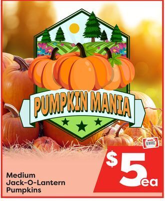 Weis Markets Medium jack-o-lantern pumpkins offer
