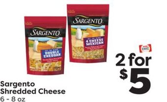 Weis Markets Sargento shredded cheese offer