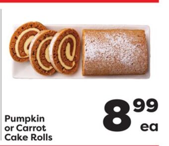 Weis Markets Pumpkin or carrot cake rolls offer