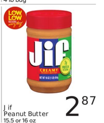 Weis Markets Jif peanut butter offer