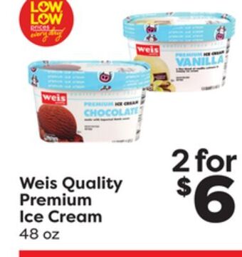 Weis Markets Weis quality premium ice cream offer