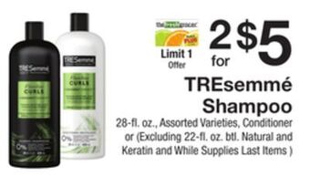 The Fresh Grocer Shampoo offer