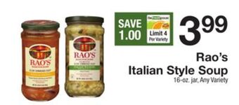 The Fresh Grocer Italian style soup offer