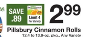The Fresh Grocer Cinnamon rolls offer
