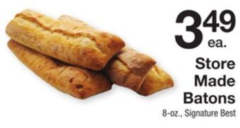 The Fresh Grocer Store made batons offer