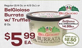 DeCicco & Sons Belgioioso burrata w/truffles offer