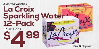 DeCicco & Sons La croix sparkling water 12-pack offer
