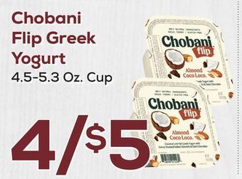 DeCicco & Sons Chobani flip greek yogurt offer
