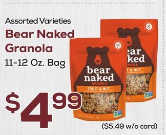 DeCicco & Sons Bear naked granola offer