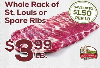 DeCicco & Sons Whole rack of st. louis or spare ribs offer