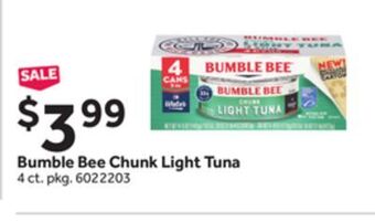 Stop&Shop Bumble bee chunk light tuna offer