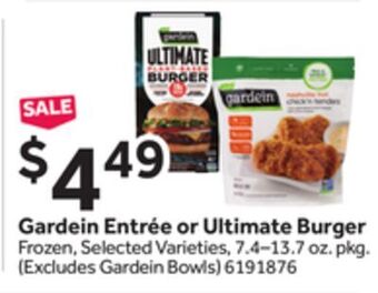 Stop&Shop Gardein entrée or ultimate burger offer