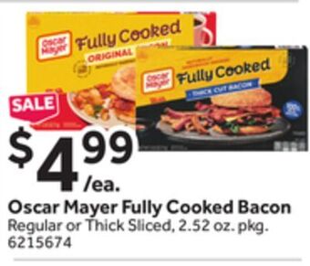 Stop&Shop Oscar mayer fully cooked bacon offer