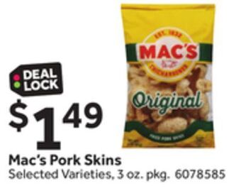 Stop&Shop Mac's pork skins offer