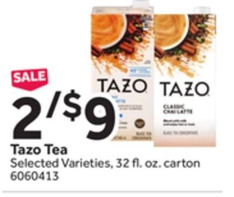 Stop&Shop Tazo tea offer
