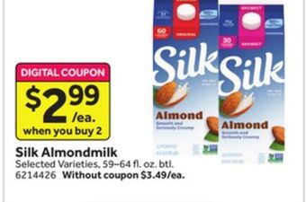 Stop&Shop Silk almondmilk offer