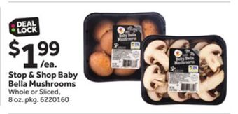 Stop&Shop Stop & shop baby bella mushrooms offer