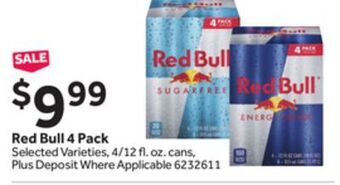 Stop&Shop Red bull 4 pack offer