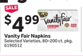 Stop&Shop Vanity fair napkins offer