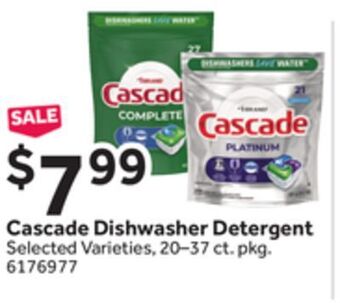Stop&Shop Cascade dishwasher detergent offer