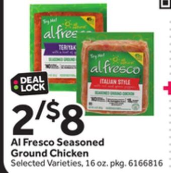 Stop&Shop Al fresco seasoned ground chicken offer