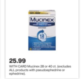 CVS Mucinex 28 or 40 ct offer