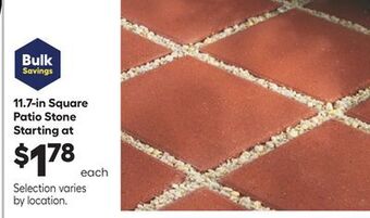Lowe's 11.7-in square patio stone offer