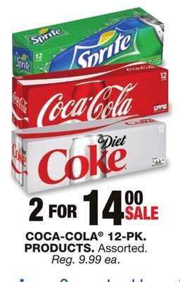 Blain's Farm & Fleet Coca-cola 12-pk. products offer