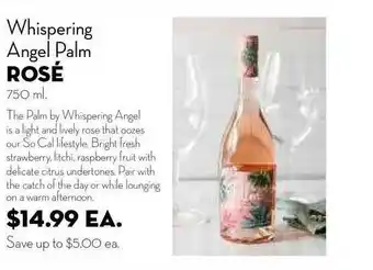 Whispering Angel Palm Rose