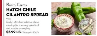 Bristol Farms Bristol Farms Hatch Chile Cilantro Spread offer