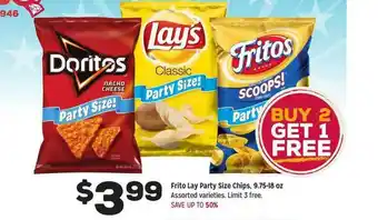 Grocery Outlet Frito Lay Party Size Chips offer