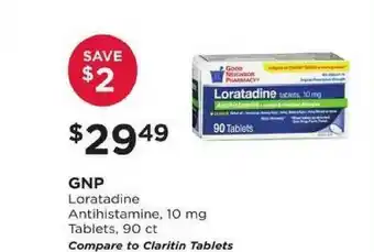 Good Neighbor Pharmacy Gnp Loratadine Antihistamine 10 Mg Tablets offer