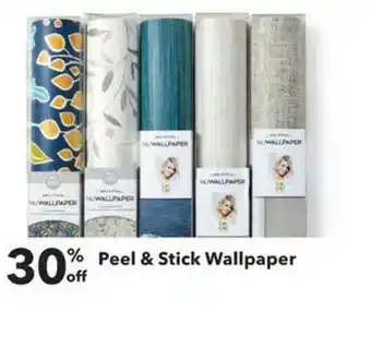 Peel & Stick Wallpaper 30% Off