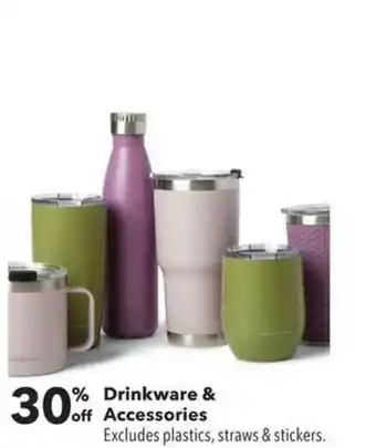 JOANN Drinkware & Accessories 30% Off offer