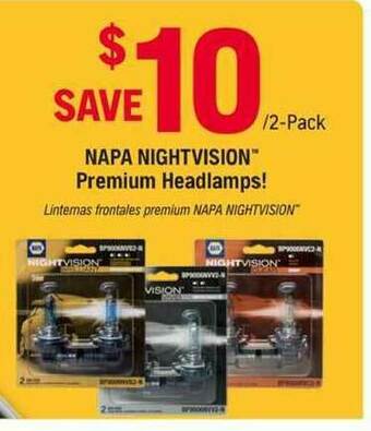 Napa Napa Nightvision Premium Headlamps offer
