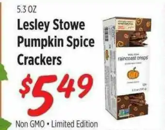 Rouses Lesley Stowe Pumpkin Spice Crackers offer