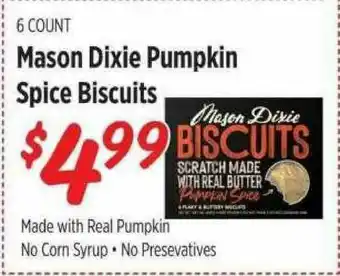 Rouses Mason Dixie Pumpkin Spice Biscuits offer