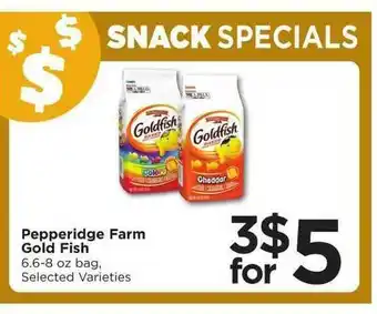 SHOPPERS Pepperidge Farm Gold Fish offer