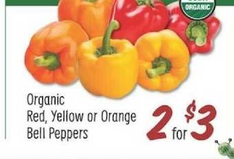 Sprouts Farmers Market Organic Red Yellow Or Orange Bell Peppers offer
